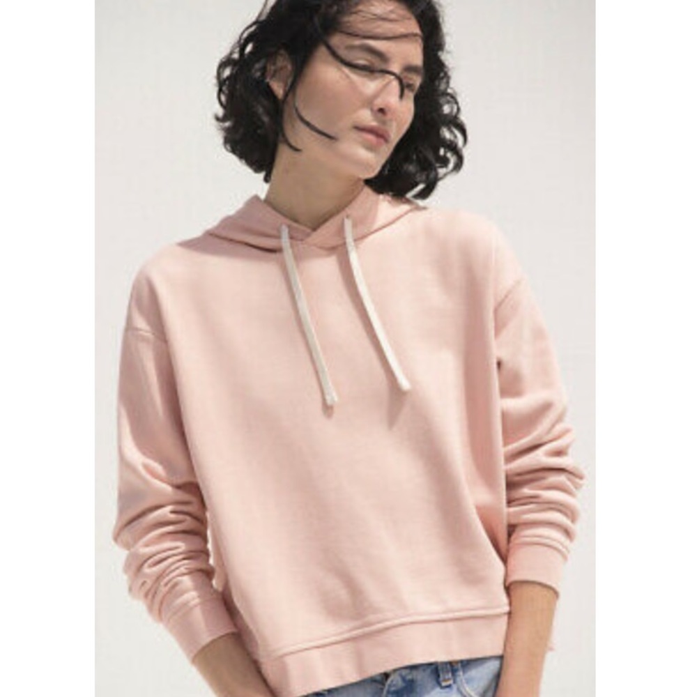 Everlane Classic French Terry Hoodie in Rose